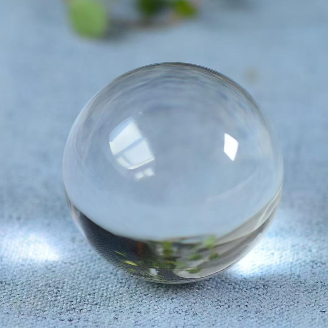 一物一图 天然白水晶球摆件 收藏款 办公室茶桌摆件 晶体干净饱满