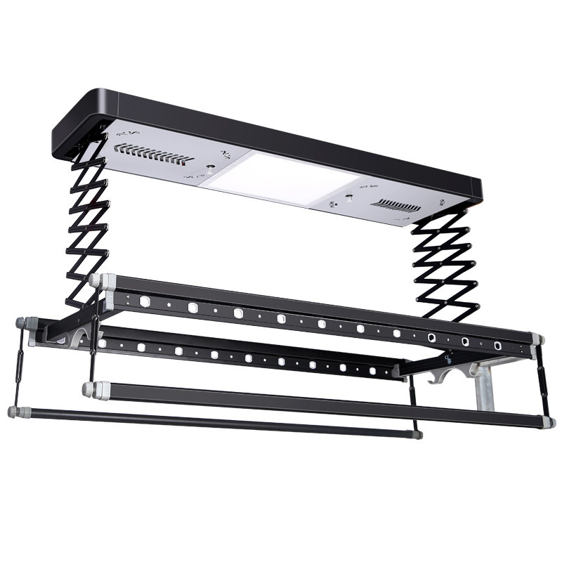 电动晾衣架升降智能遥控双杆式凉衣架伸缩家用自动阳台声控晾衣机