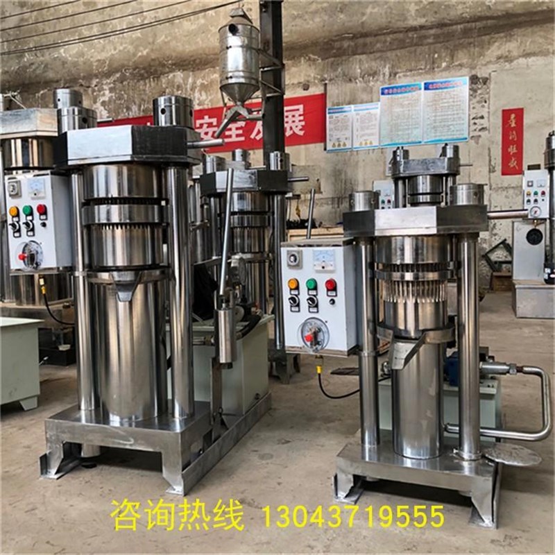 液压榨油机芝麻胡麻辣椒文冠果山茶油压榨机全自动香油机立式商用