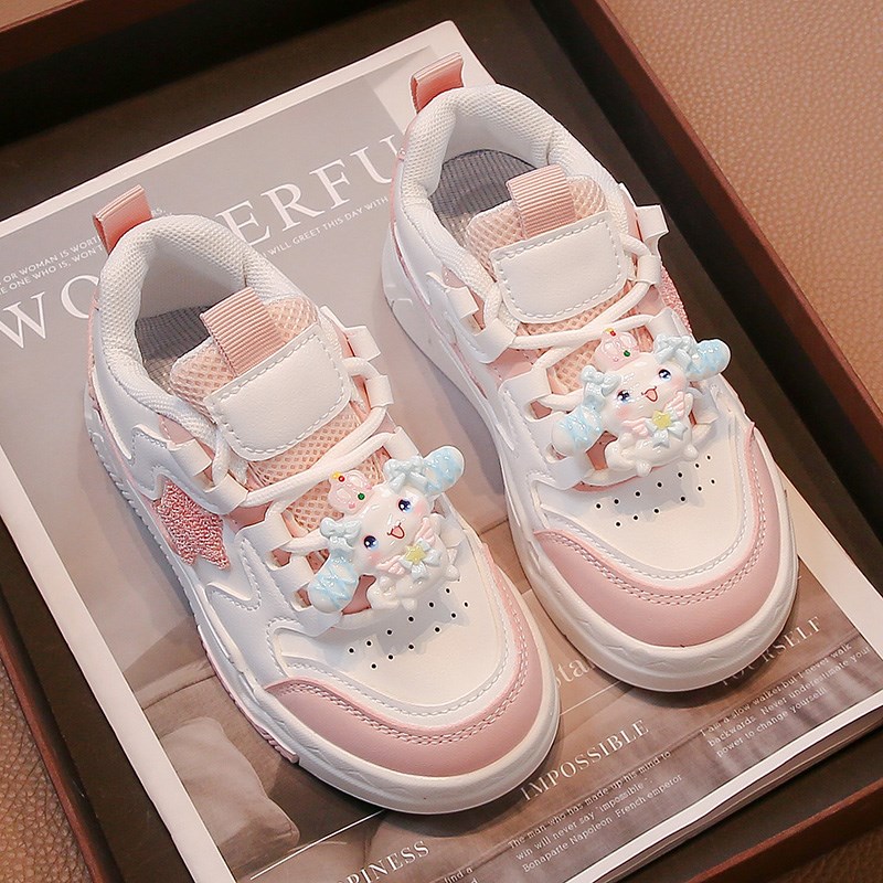 女童玉桂狗板鞋2024秋冬季新款儿童防滑耐磨运动鞋中大童卡通百搭