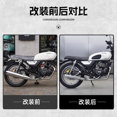 适用本田CGX150改装右侧单出响尾蛇排气管全段声浪低沉浑厚配件