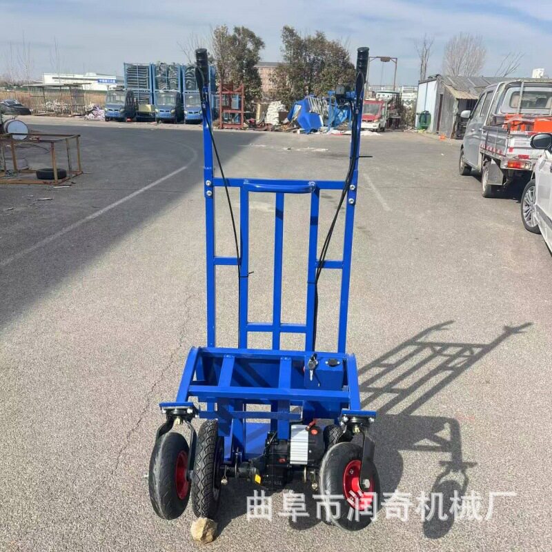电动四轮手推车爬山机大马力运输车家用搬运车果园爬坡运输车
