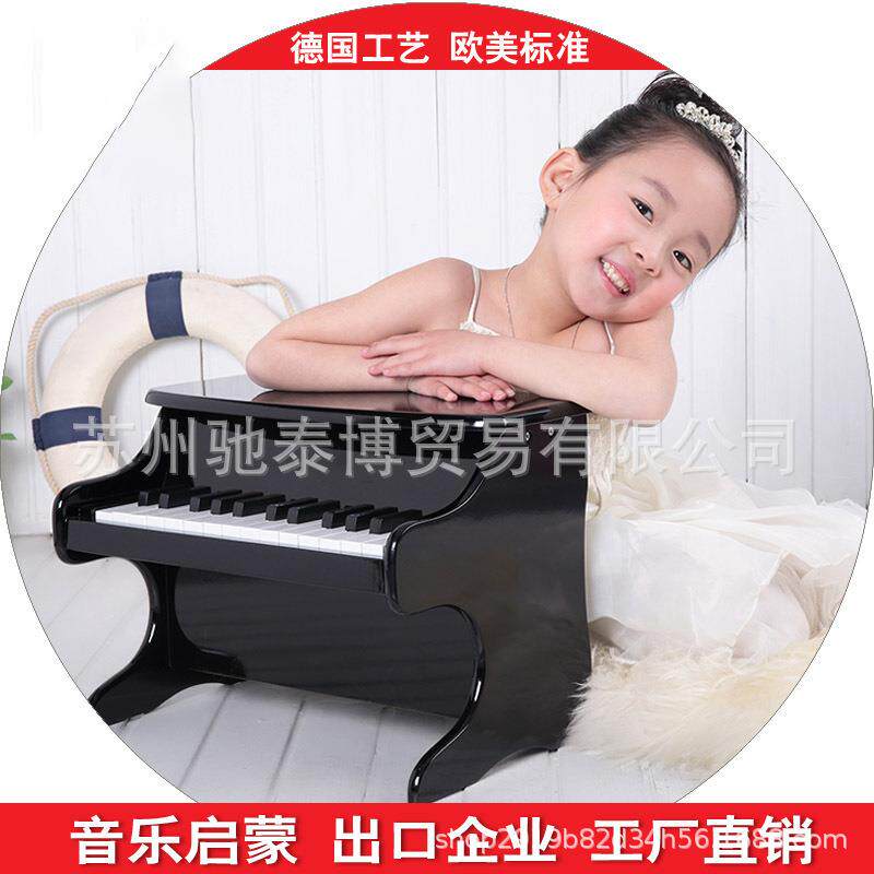 音乐之星25键儿童玩具小钢琴木质立式台式仿真早教玩具益智钢琴礼