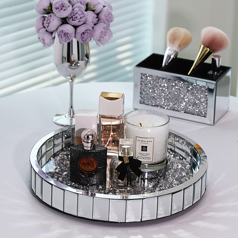 化妆刷收纳桶高级感刷子眼线笔眉笔梳妆台整理盒客厅遥控器收纳盒