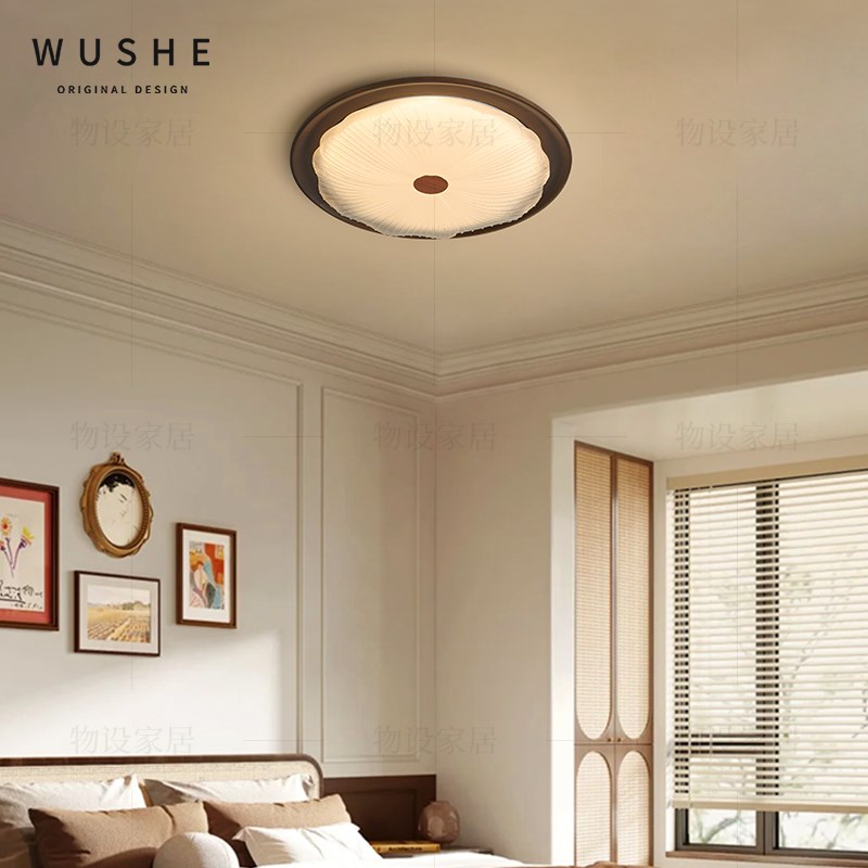 新款卧室吸顶灯主灯法式复古书房客厅餐厅灯全光谱智能奶油风灯具