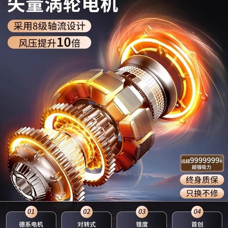 车载吸尘器车用无线充电汽车家用大吸力功率强力小型手持迷你车内