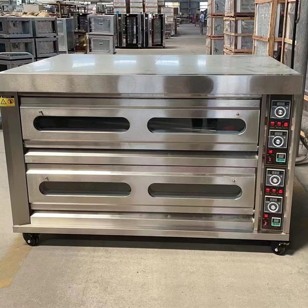 商用食品双层烤箱 可做6盘8盘10盘 大型面包烤炉单层独立控温