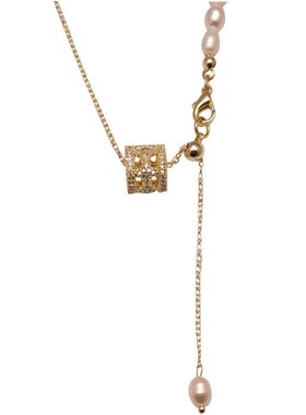 韩国小蛮腰珍珠链条拼接锁骨链女夏复古轻奢小众2021年新款设计感