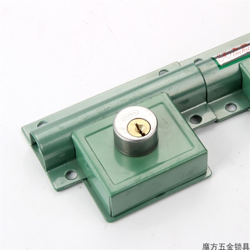 大门锁方钢锁206防盗门锁齿条锁大门锁双扇门锁木门锁多规格纯铜