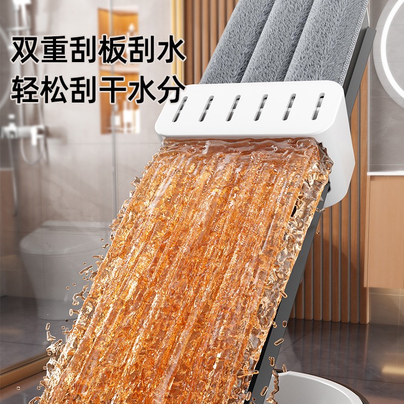 家用懒人免手洗平板拖把加厚拖布干湿两用瓷砖地板拖把一拖净新款