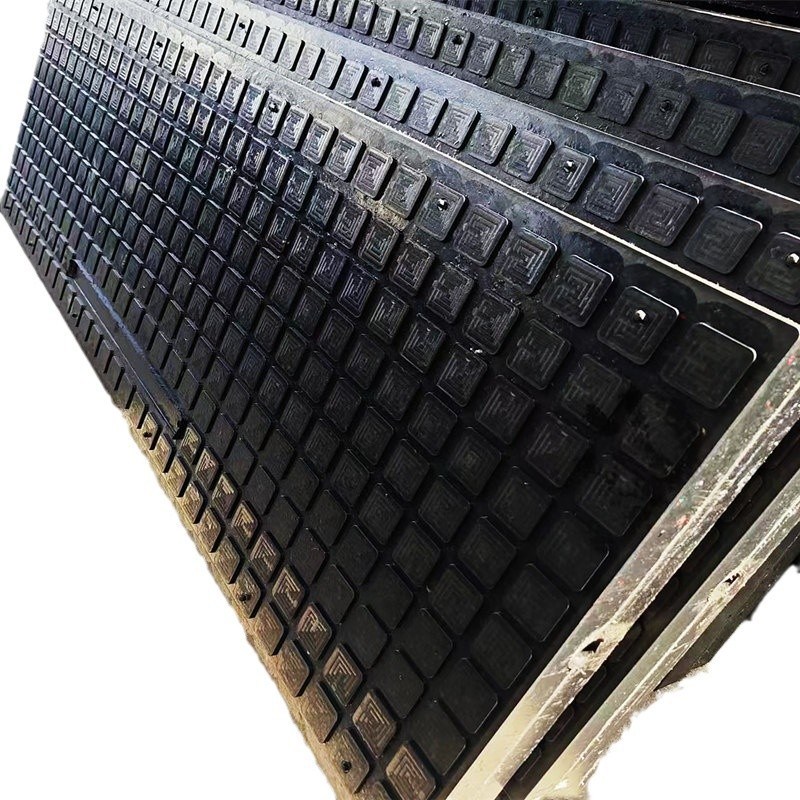 久矿橡胶嵌丝轨道铺面板 轨道减震缓冲垫板耐高压平交道口板