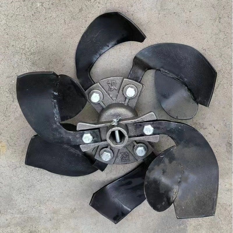 开沟培土刀锰钢刀片铸钢刀座农机配件微耕机田园机带耳勺刀起土量