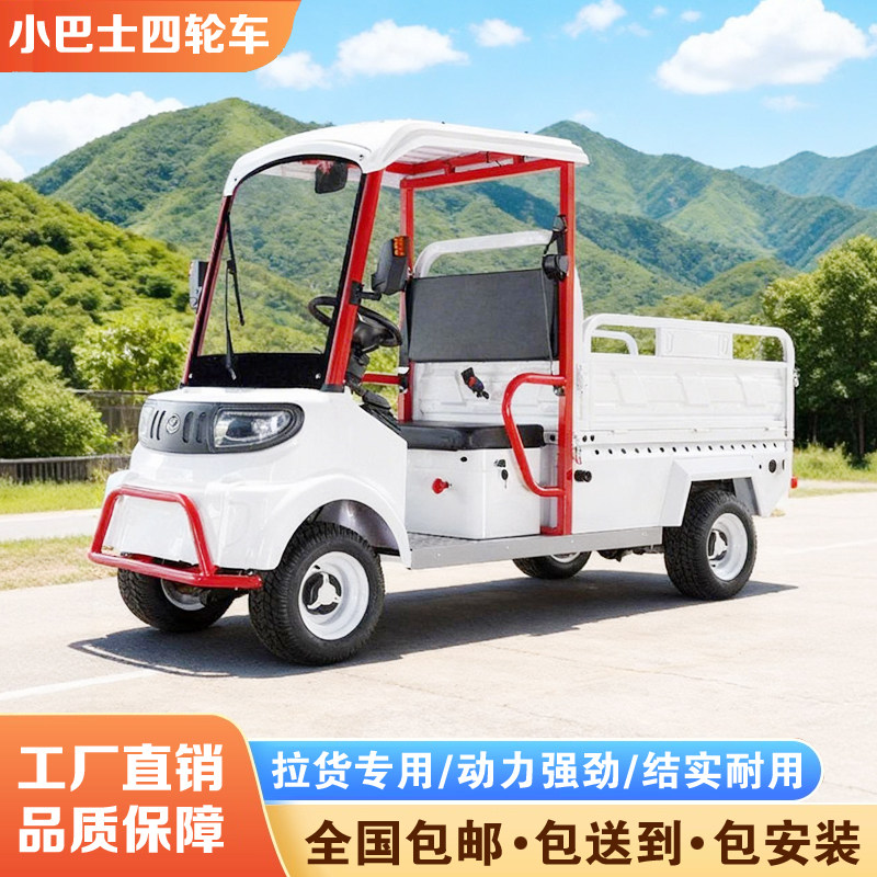 小巴士m10老年人四轮电动代步车2026新款电瓶车家用助力车拉货车