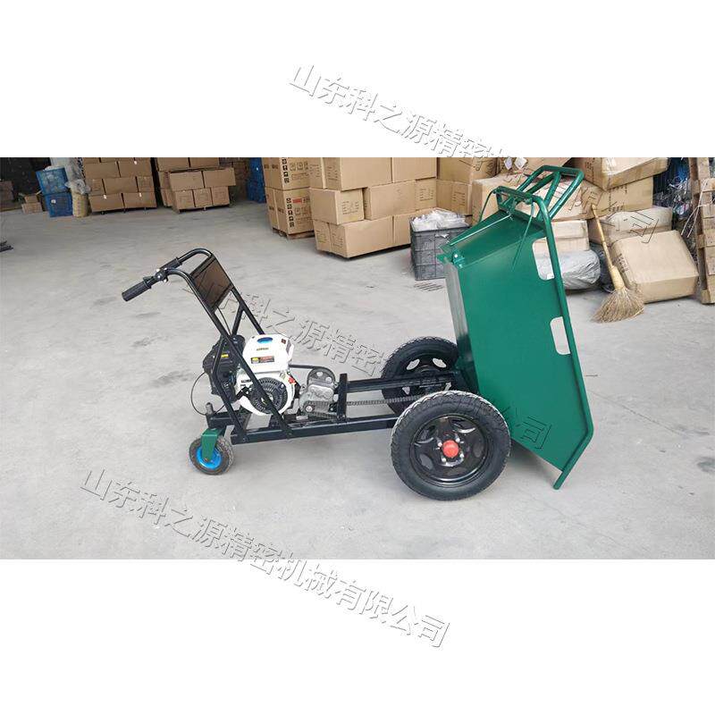 工程小型手扶搬运翻斗车 汽油式差速器后桥推车 链轮传动搬运车