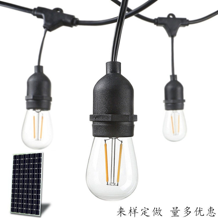 户外防水太阳能庭院灯串