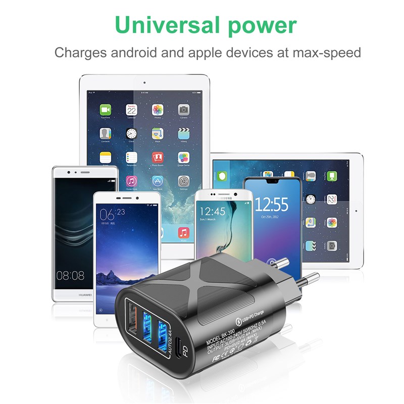 速发lovebay Quick Charge 48W Adapter Charger Type C PD Plug