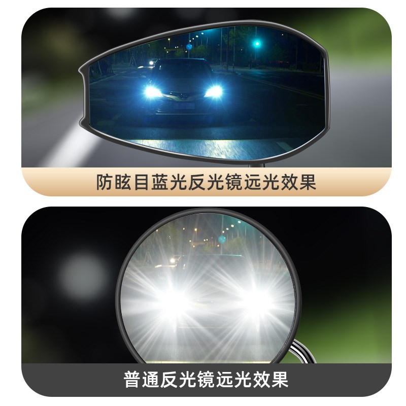 电瓶自行车反光镜电动车后视镜子九号小牛爱玛电摩托通用倒后倒车