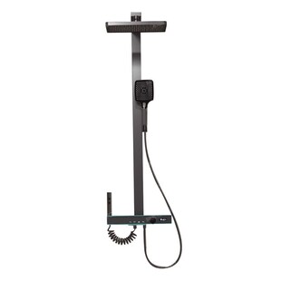 淋浴花洒套装全铜家用增压卫生间高端智能恒温卫浴枪灰2025新款