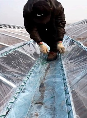 15丝塑料大棚膜PO膜专用塑料布连栋种植加厚9米宽 蓝色塑料膜薄膜