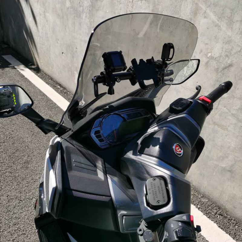 适用于赛科龙RT3改装手机导航支架睿途250不锈钢多功能扩展架杆