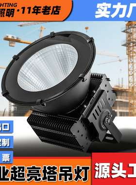 LED塔吊灯800W1000w探照灯户外工业照明高杆灯投光灯工程灯超亮