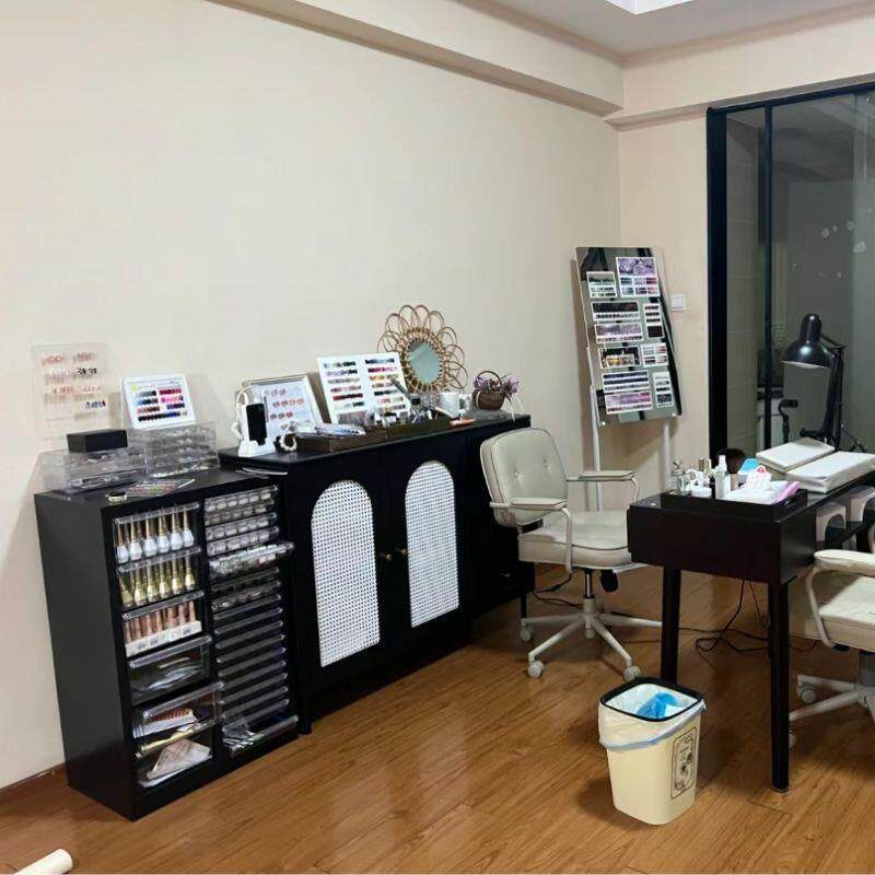 A4文件柜家居彩妆收纳柜美甲平底整理多层抽屉式可移动带轮样品柜