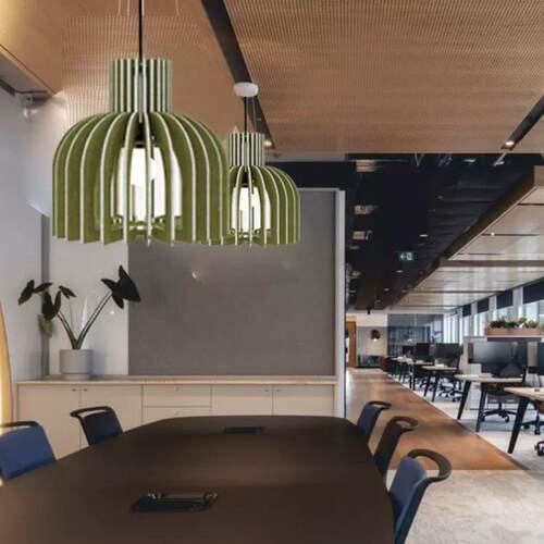 创意特色新款餐厅客厅吊灯毛毡酒店餐厅服装店卧室别墅吸音降噪灯