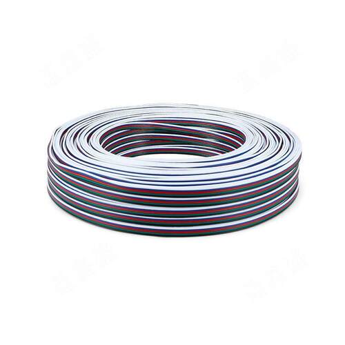 RGBW连接线 22AWG 5pin并线 5pin灯具灯带延长线 1007彩排线