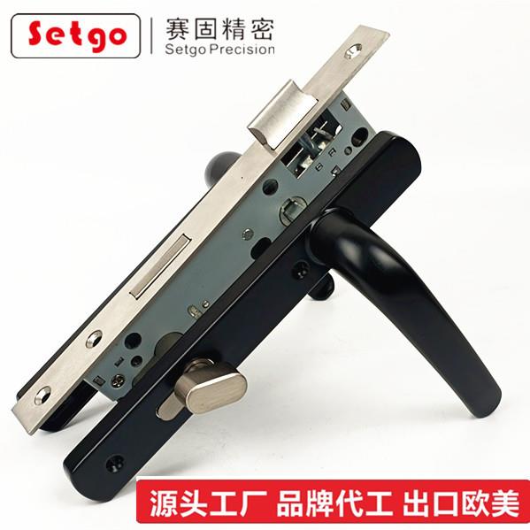 东南亚平开门执手锁 铝合金门窗把把手 断桥塑钢平开门执手锁配件