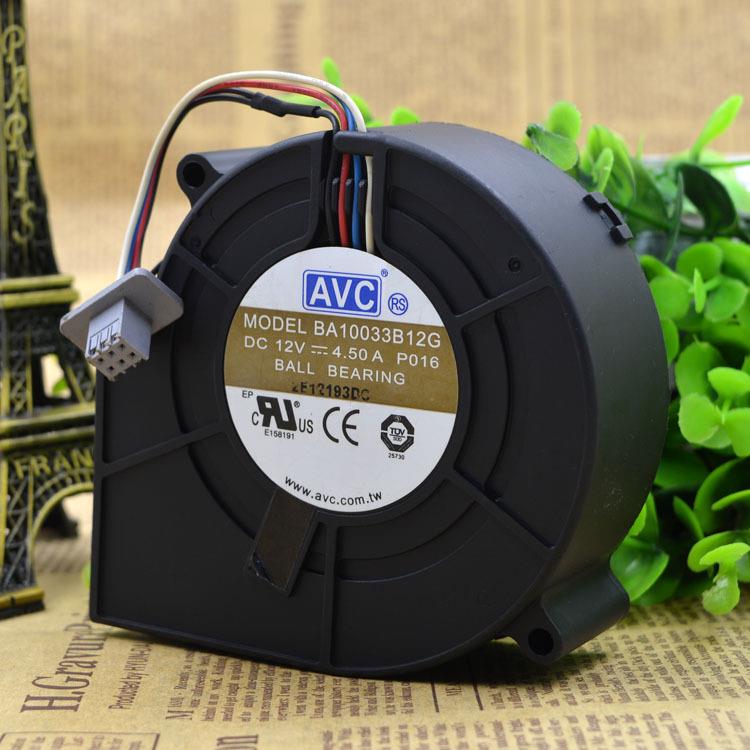 AVC 大风量涡轮风扇 高转速鼓风机 9733 12V 4.5A BA10033B12G图片