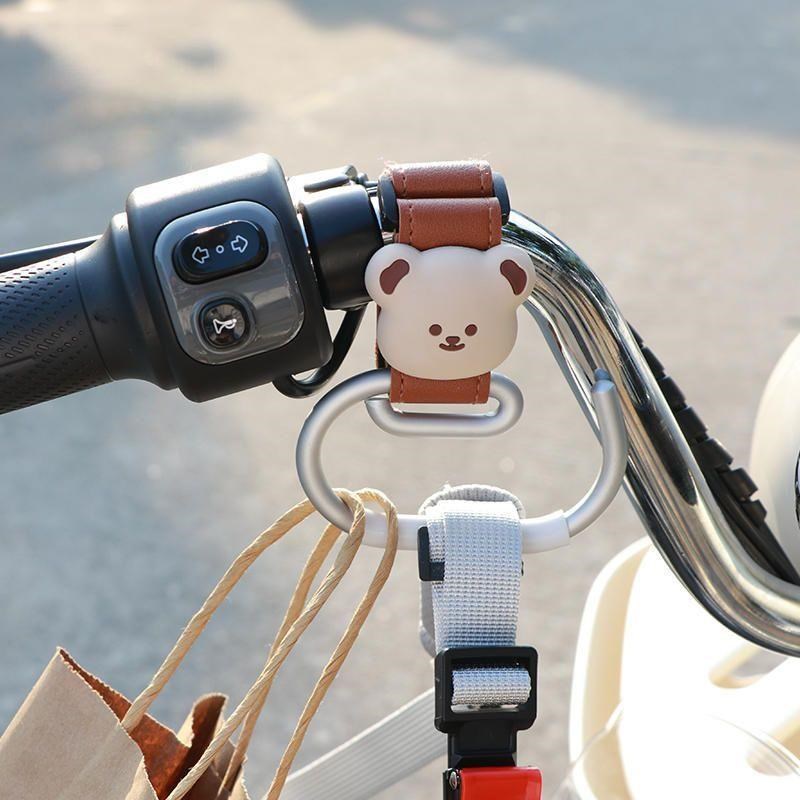 韩国婴儿车铝合金专用挂钩母婴遛娃神器电动车手推车挂钩灰熊挂钩