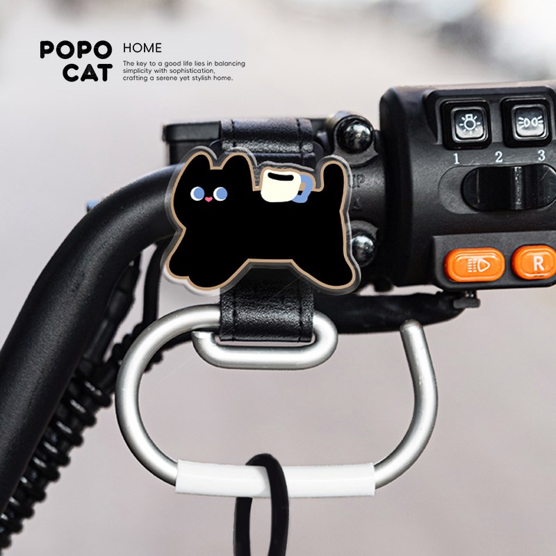 可爱小狗电动车挂钩前置通用原创自行车挂钩强力承重婴儿车挂钩