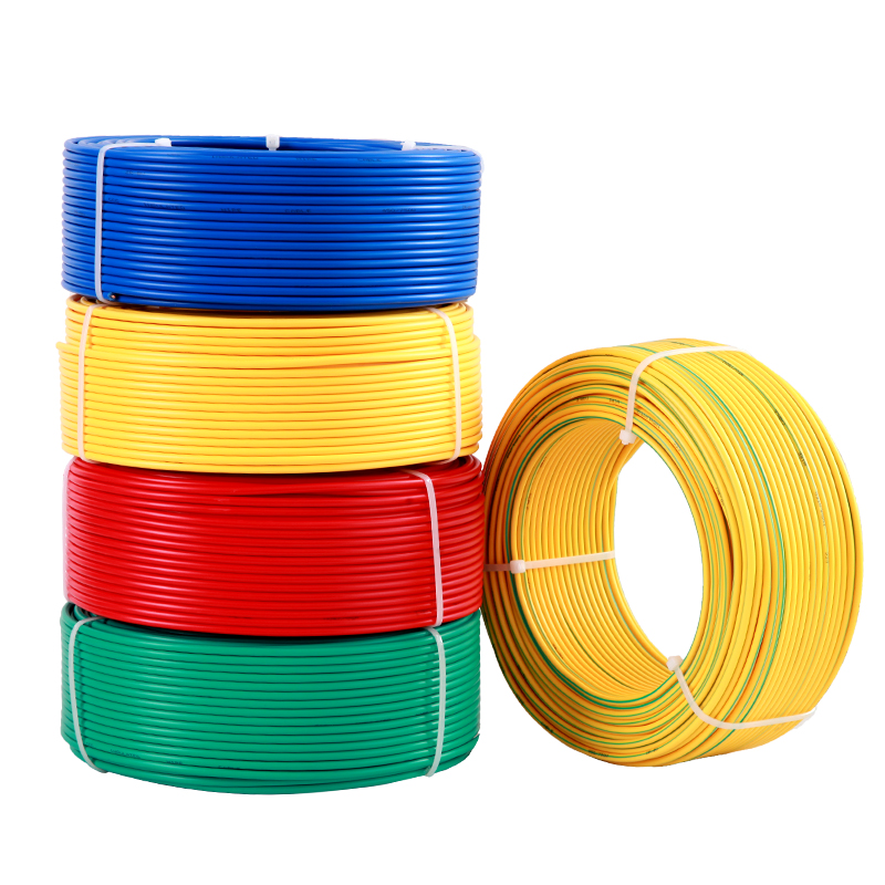 电线2.5平方铝芯单股4平方户外家用铝线双色BLV/6/10地线单芯电缆