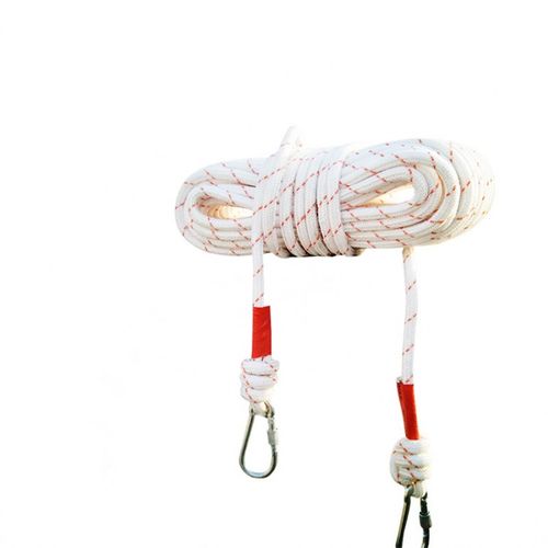 高空作业安全绳国标带钢丝芯家用缓降速降耐磨尼龙绳空调安装防坠