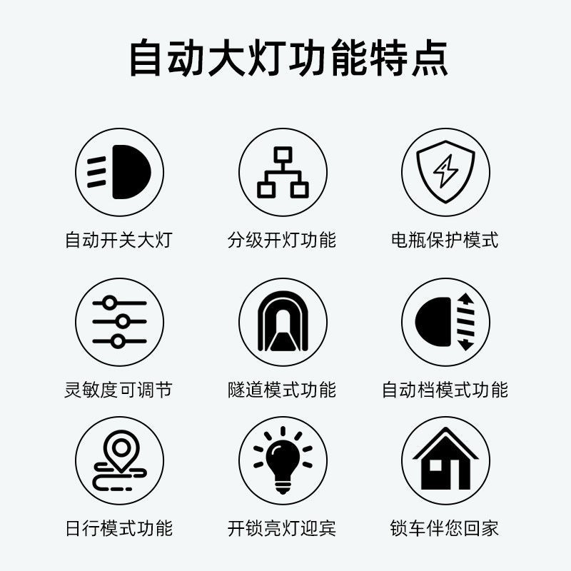 大众新朗逸p高尔夫宝来捷达速腾POLO凌渡迈腾自动大灯开关改装