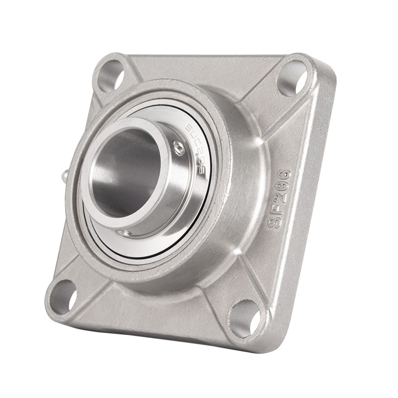 不锈钢外球面方形带座轴承SUCF202 203 204 205 206 207 固定座