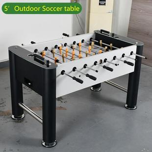 户外足球机1.4米大号成人桌上足球桌经典黑色款soccertable