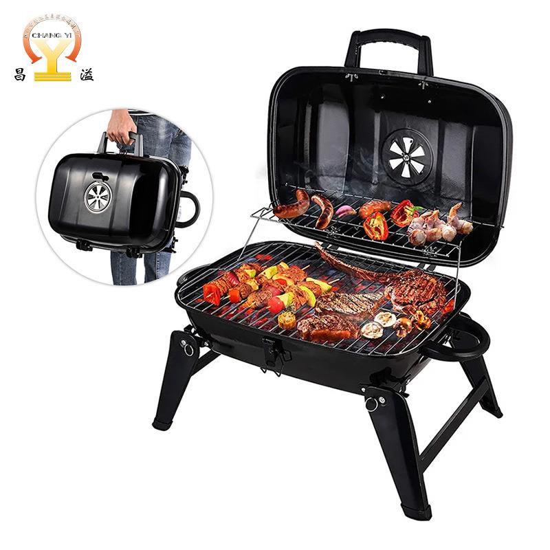 庭院小型BBQ碳炉烧烤炉户外露营烧烤架家用便携式折叠木炭烧烤炉