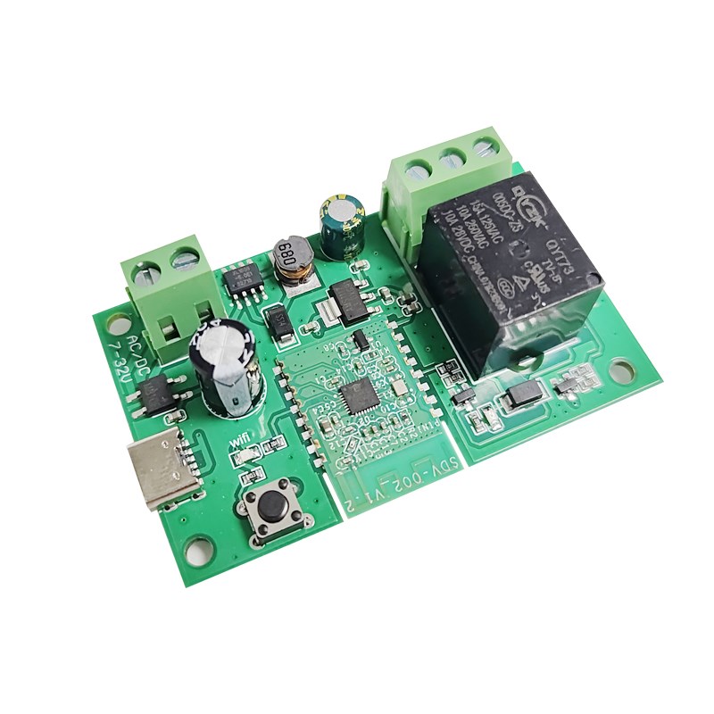 易微联wifi蓝牙单路继电器5v12v24v智能APP远程手机遥控开关模块