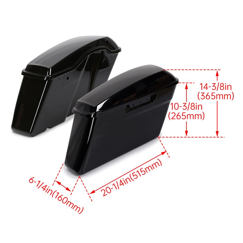 哈雷摩托车大滑翔 双灯滑翔ST版 路王改装配件边箱 侧箱 14-23