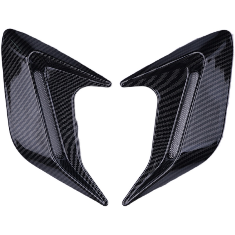 电动车带灯鲨鱼腮仿真出风口装饰贴摩托车小牛M1/M2M+/MS改装配件