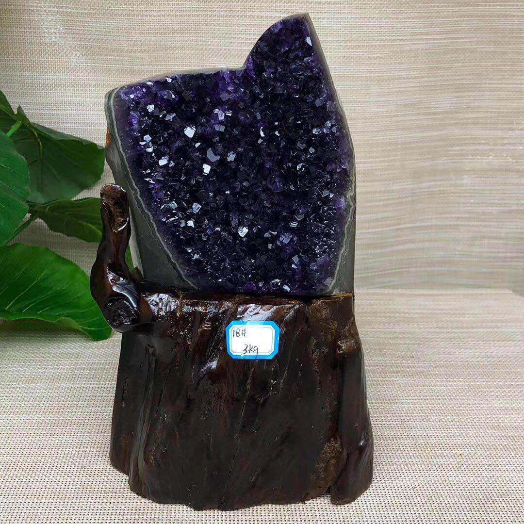 天然紫晶洞摆件紫晶块紫晶簇紫晶洞聚宝盆摆件水晶洞紫晶洞