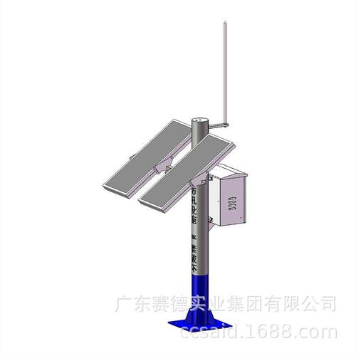 太阳能监控杆1米GNSS位移监测站立柱 水纹雨量河道监测立杆预警