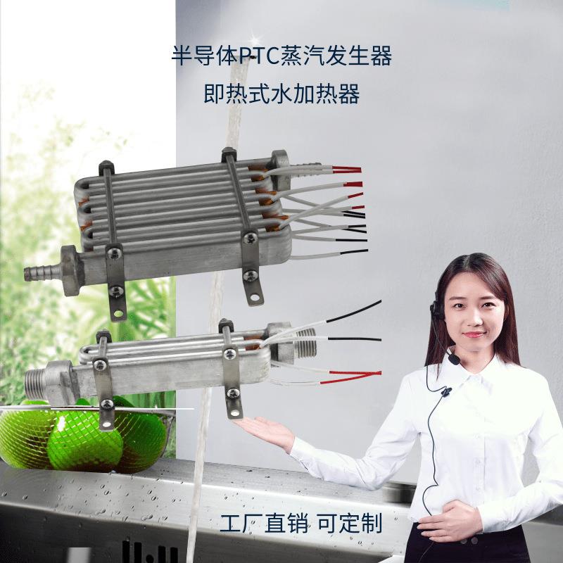 清洗洗碗蒸汽机 水循环弯管PTC加热器厂家直销加热铝管蒸汽发生器