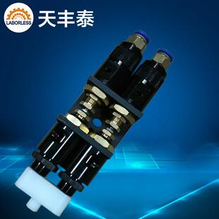 东莞天丰泰AB双液点胶阀顶针式不锈钢双组份胶点胶阀B款