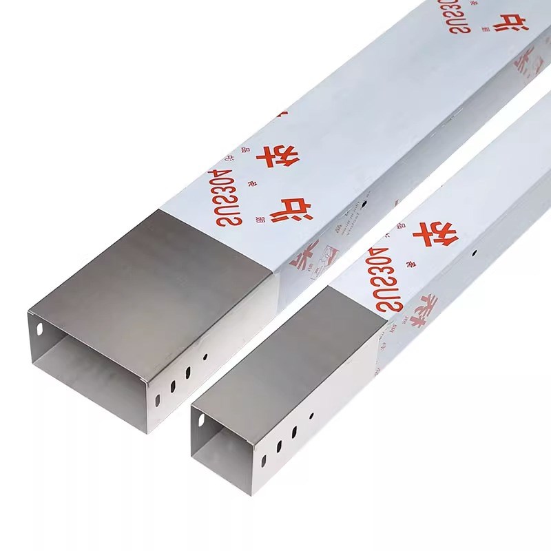 304不锈钢桥架防火喷塑热浸锌铝合金金属槽式梯式镀锌大跨距线槽