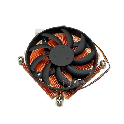 全新 超薄115X/1200/1700纯铜CPU散热器 台式 滚珠静音大风量风扇