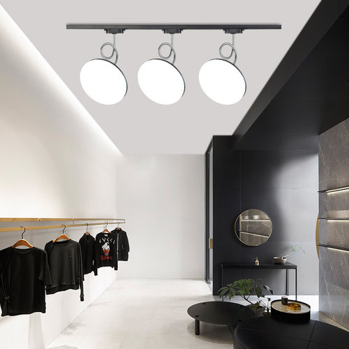 散光轨道LED明装射灯直播间超亮服装店铺商用导轨飞碟拍照补光灯