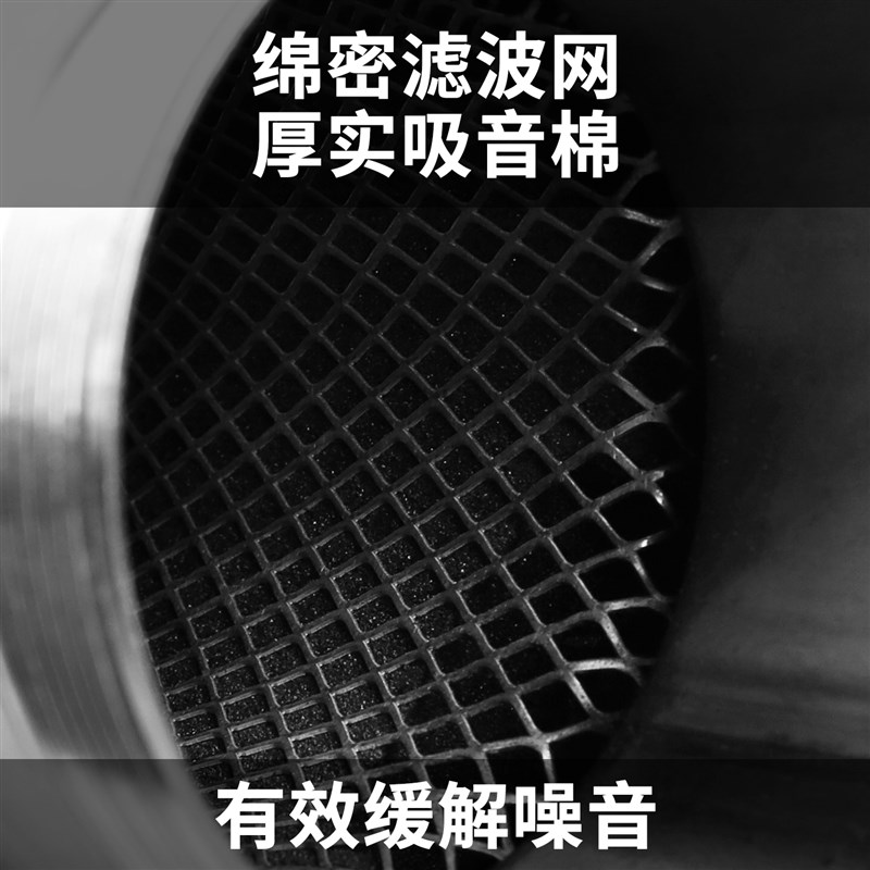 排气管风管漩涡风机消音器不锈钢鼓风机真空泵旋涡式气泵消音筒