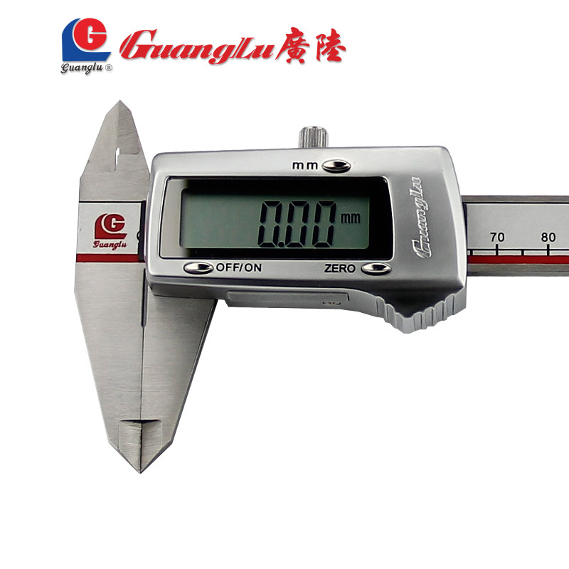 广陆数显卡尺0-150-200-300数字电子不锈钢游标工业文玩油标包邮